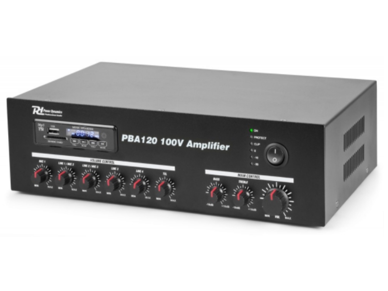 Power Dynamics PBA120 Amplificador linea 100V  120W